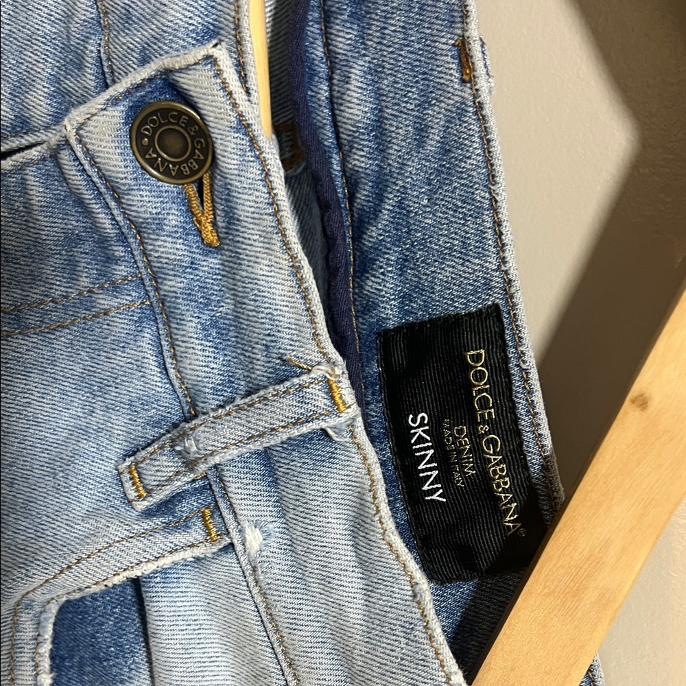 Dolce & Gabbana Denim Blue Skinny Jeans